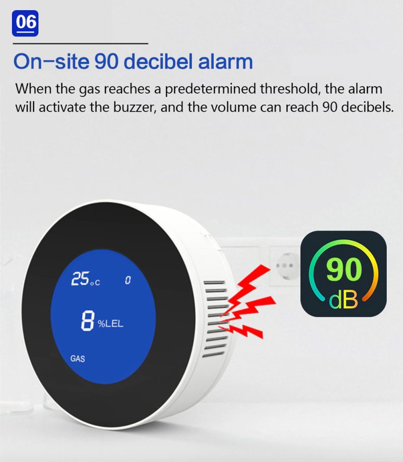 Detektor za zemni plin CH4 – Pametni WiFi digitalni detektor - Image 6